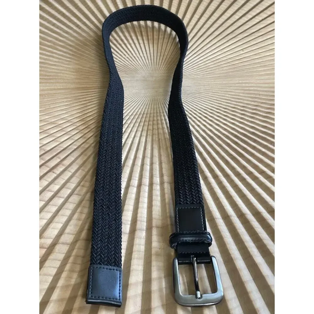 Mens Fabric Braided Web Belt Fully Adjustable Casual Everyday Style XL 42-44